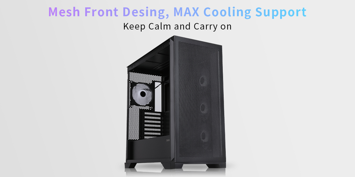 NeweggBusiness - Sama 4501-Black Dual USB3.0 and Type C Tempered